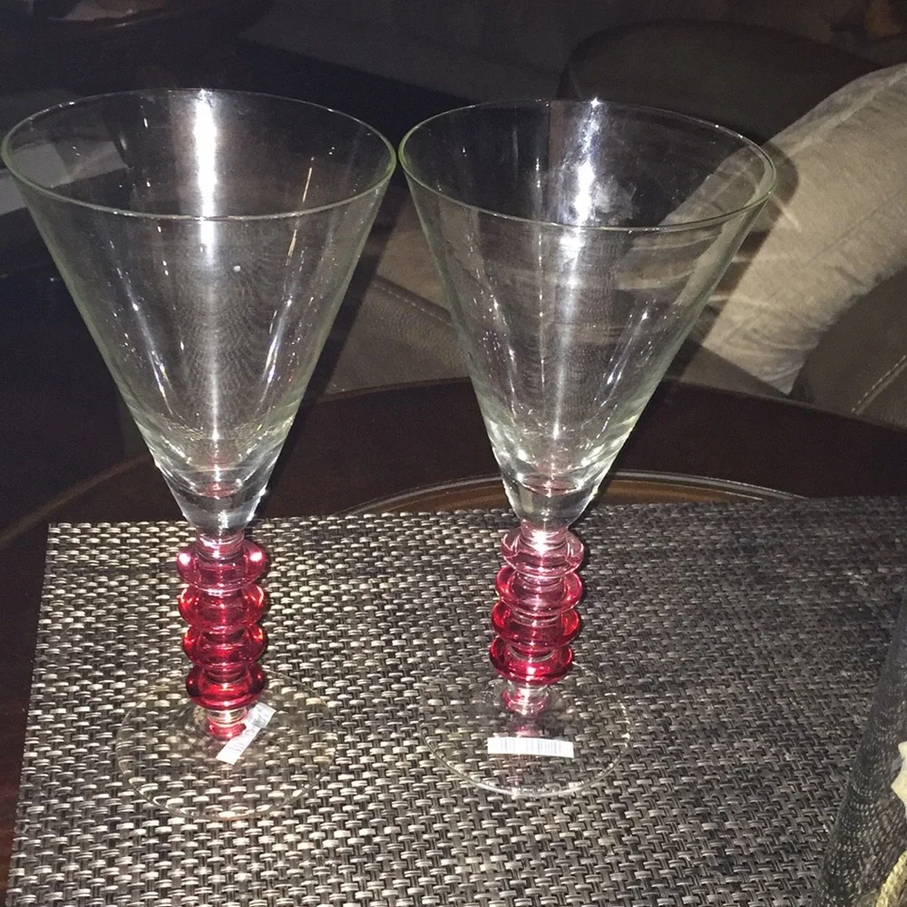 Set 2 cups pier 1 margaritas glass set